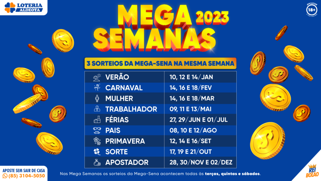 Mega Semanas 2023 Bolao Da Mega Sena