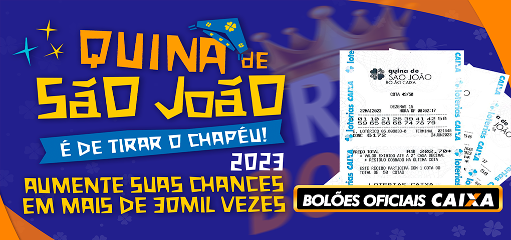 Quina de São João 2023: Como jogar em bolões Caixa online e aumentar suas  chances! - Bem Paraná