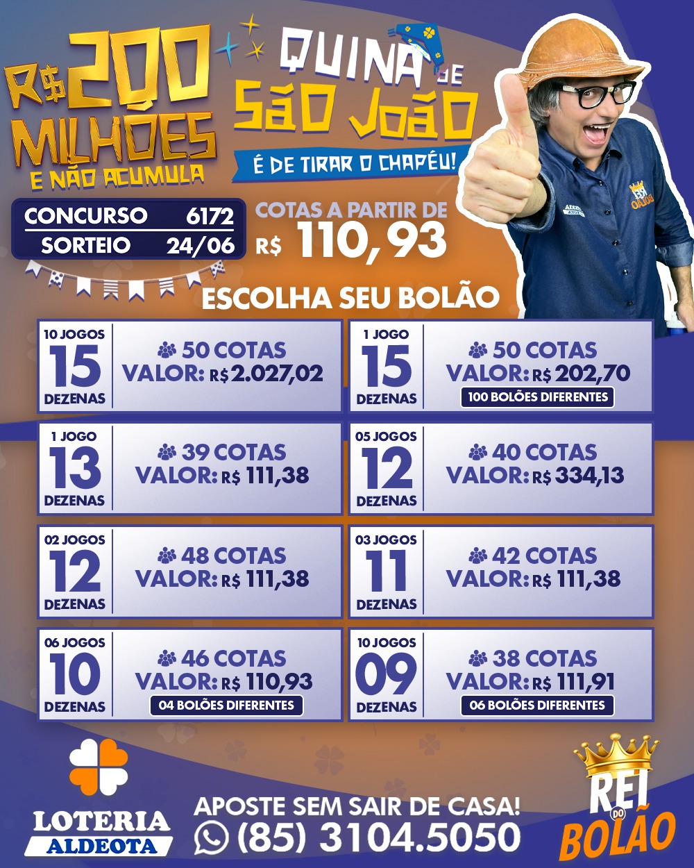Quina De Sao Joao 2023 Convite Boloes Oficiais