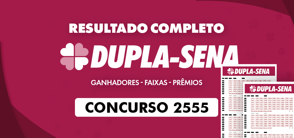 Resultado da Mega-Sena: concurso 2555