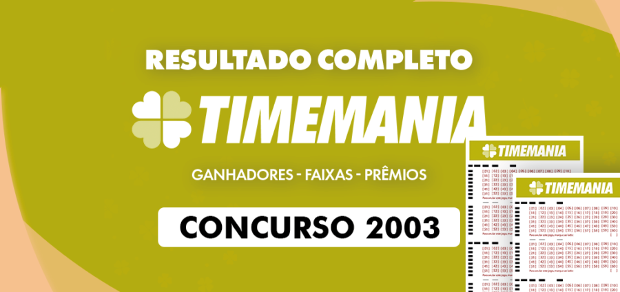 Concurso Timemania 2003