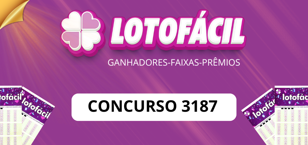 Resultado da Lotofácil: concurso 3187 de hoje (quarta-feira, 21 de