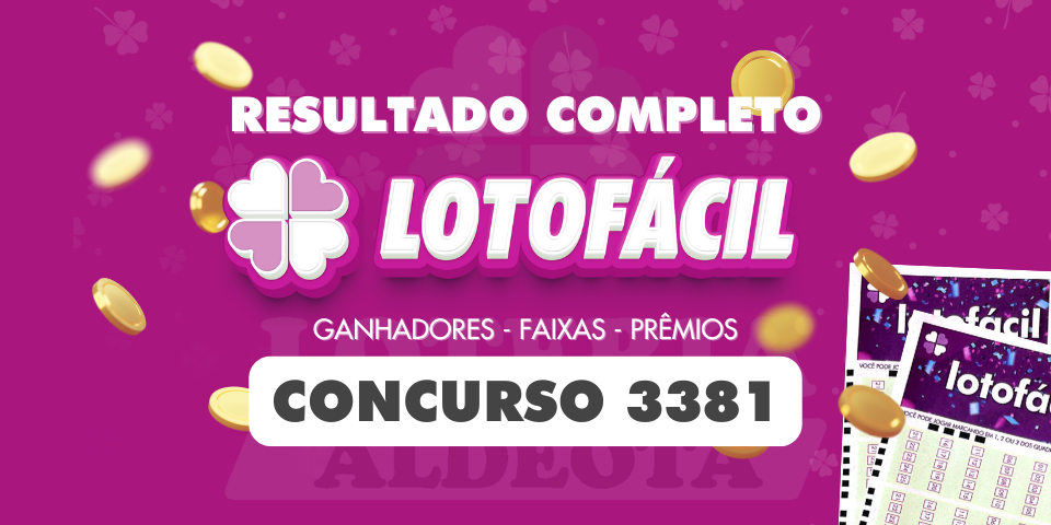 Dezenas sorteadas no concurso Lotofácil 3381 de 02 de maio de 2025