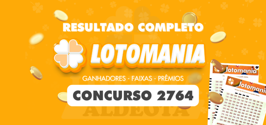 Resultado da Lotomania 2764 de 30 de abril de 2025