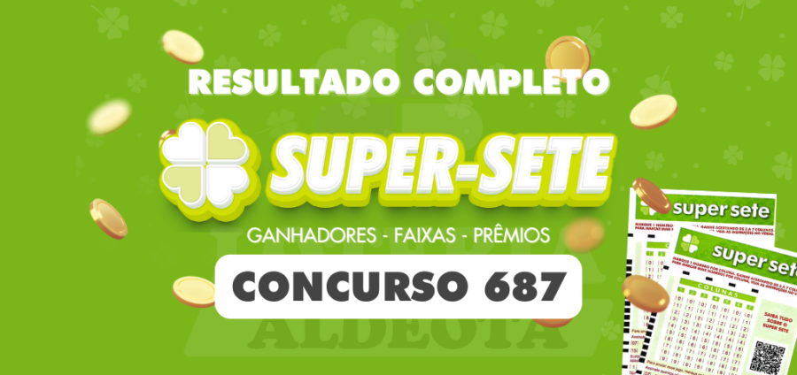 Números sorteados da Super Sete 687 em 30 de abril de 2025